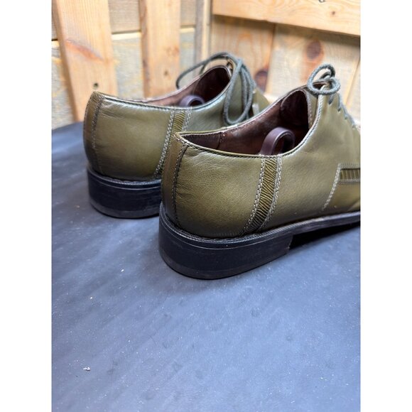 Giorgio Brutini Private Collection Leather Dress Shoes Olive Lizard Size 8.5 main image 6
